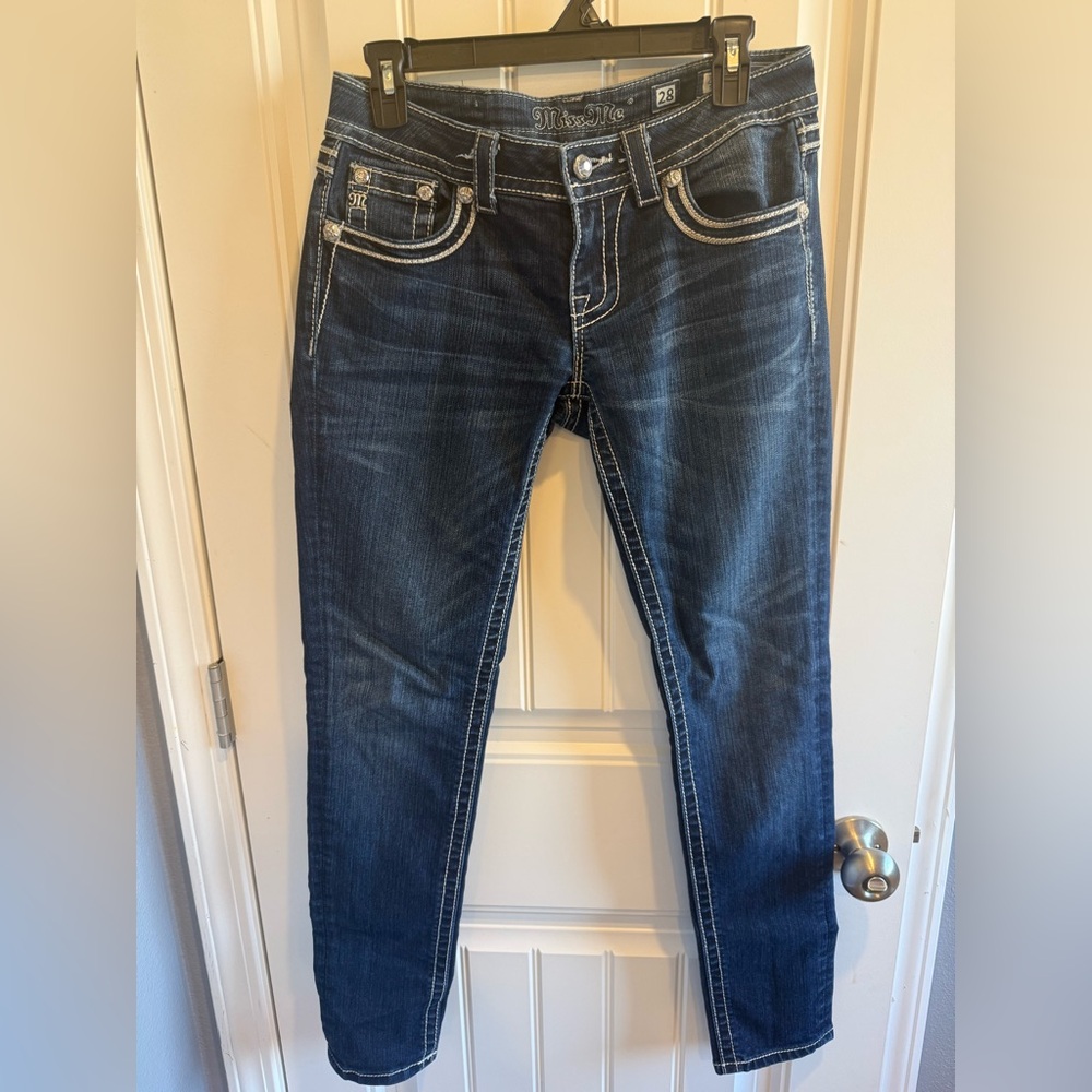 Miss Me Indigo Skinny Jeans